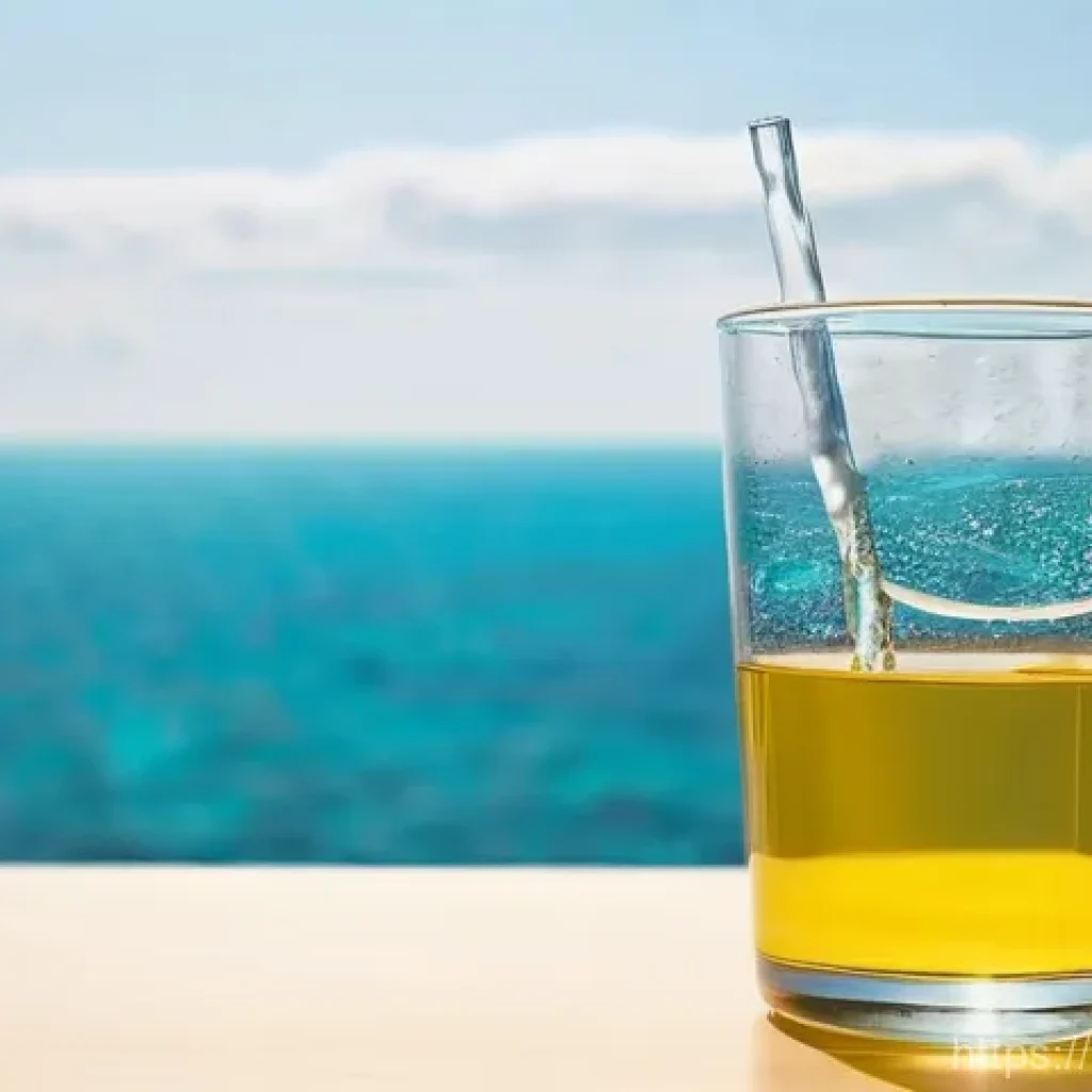 소변색으로 알 수 있는 건강 상태 - **Prompt for Ideal Hydration:**
"A vibrant, high-definition photograph of a clear, elegant glass...